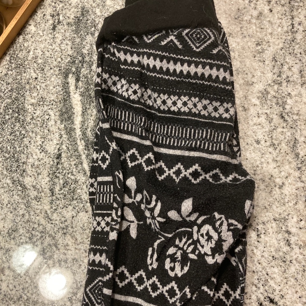 Patterned stretchy joggers